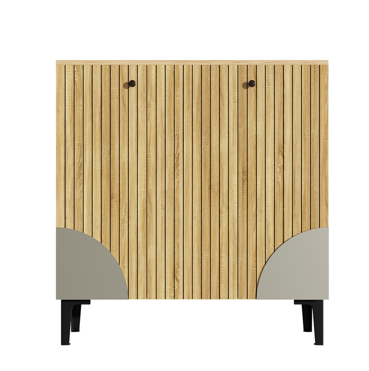 SCHUHSCHRANK 90/32/94 cm mit 3 Türen, Einlegeböden und Ablage in Holzoptik, Holzfarben - Naturfarben, Holzwerkstoff (90/94/32cm) - Redom
