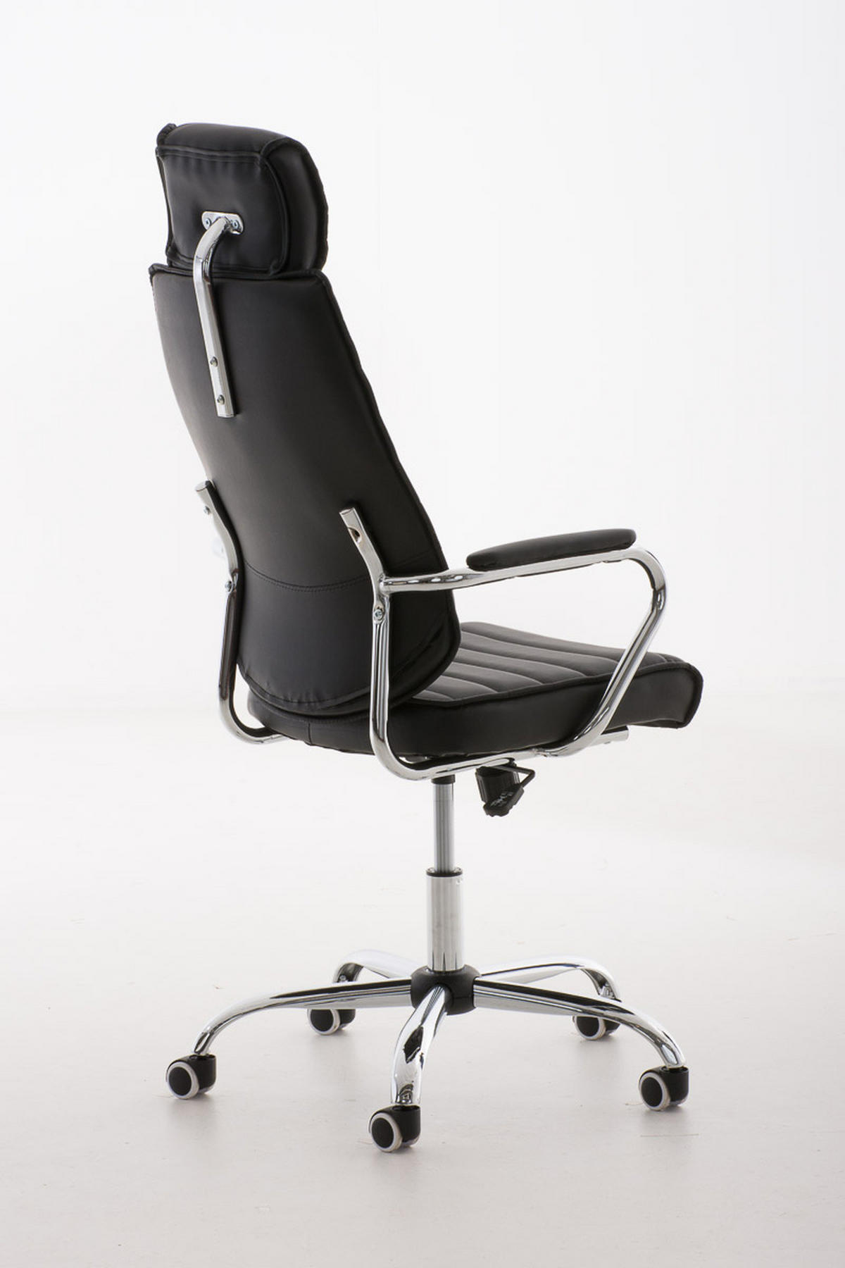 BÜROSTUHL Rako, Schwarz - Schwarz, Textil/Metall (60/128/67cm) - TPFLiving