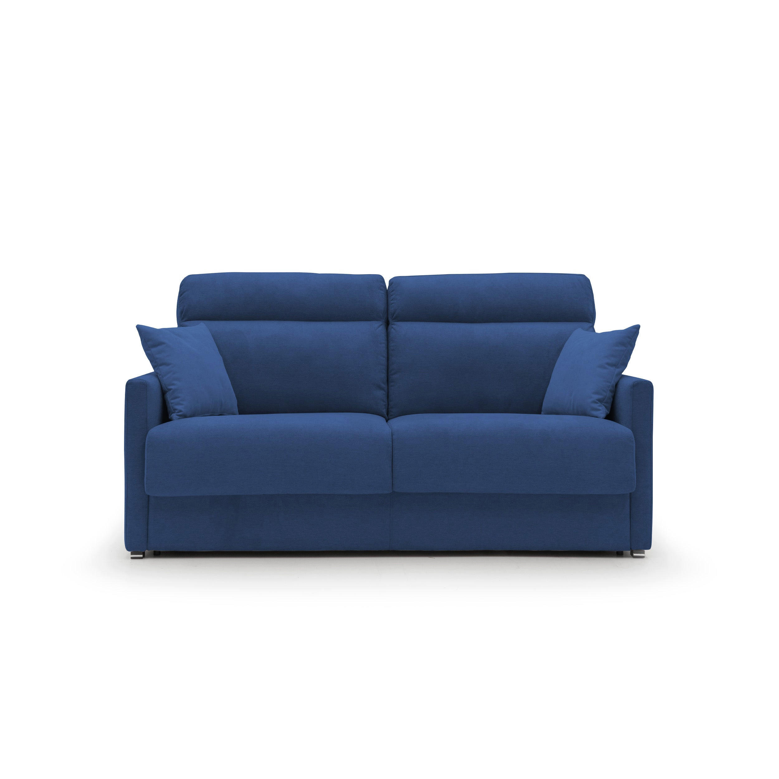 Thumbnail - Divani.store Schlafsofa, Blau, Textil, 196x102x97 cm, Wohnzimmer, Sofas & Couches, Schlafsofas