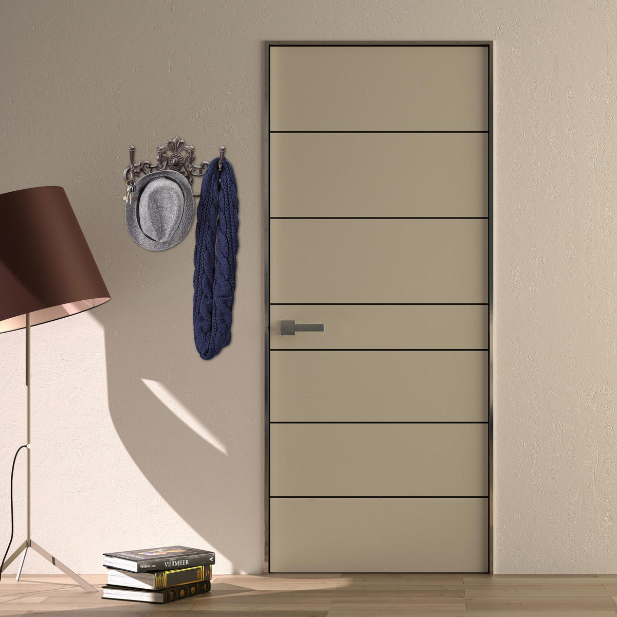 GARDEROBENLEISTE - Braun, Metall (34/20.5/12.5cm) - Relaxdays