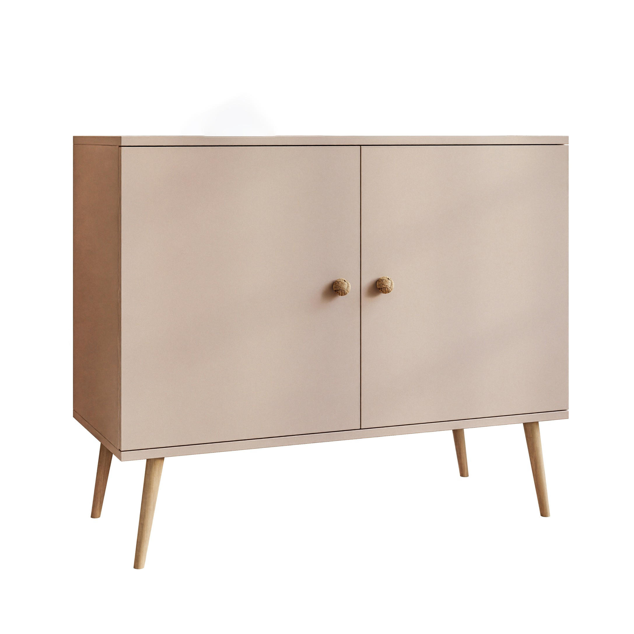 KOMMODE Zweitürige HARMONY Macchiato - Cappuccino, Holzwerkstoff (100/85/42cm) - Lookway