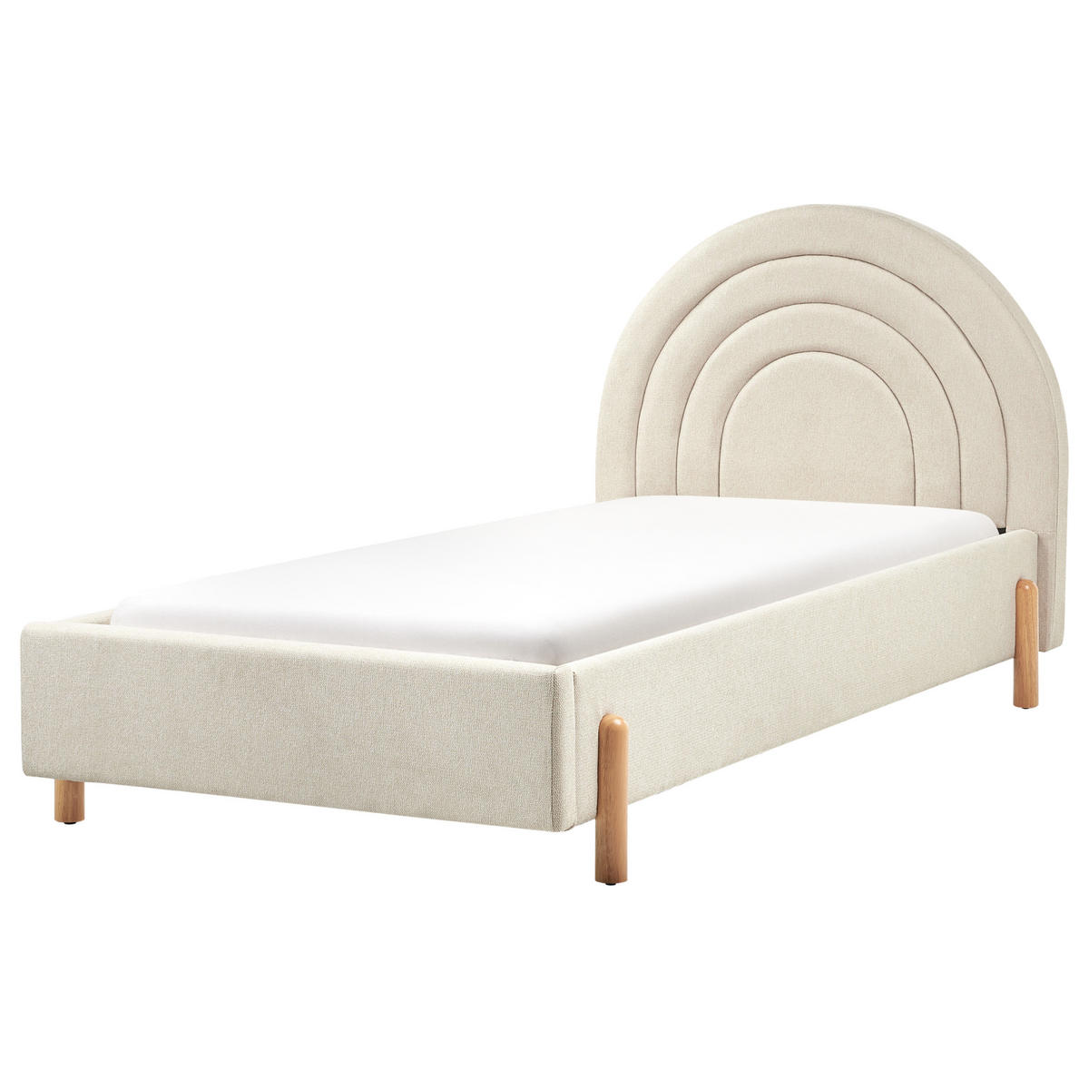 KINDERBETT 90x200 cm Beige Anet - Beige, Textil (90/200cm) - Beliani