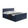 BOXBETT mit Matratze H4 und Lattenrost - TOLO-Z - 160x200 Cord - Dunkelblau - Dunkelblau, Holzwerkstoff (160/200cm) - ALTDECOR