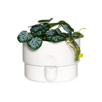 BLUMENTOPF mit Bewässerungssystem Ø 21 cm - Weiß, Keramik (21/15cm)