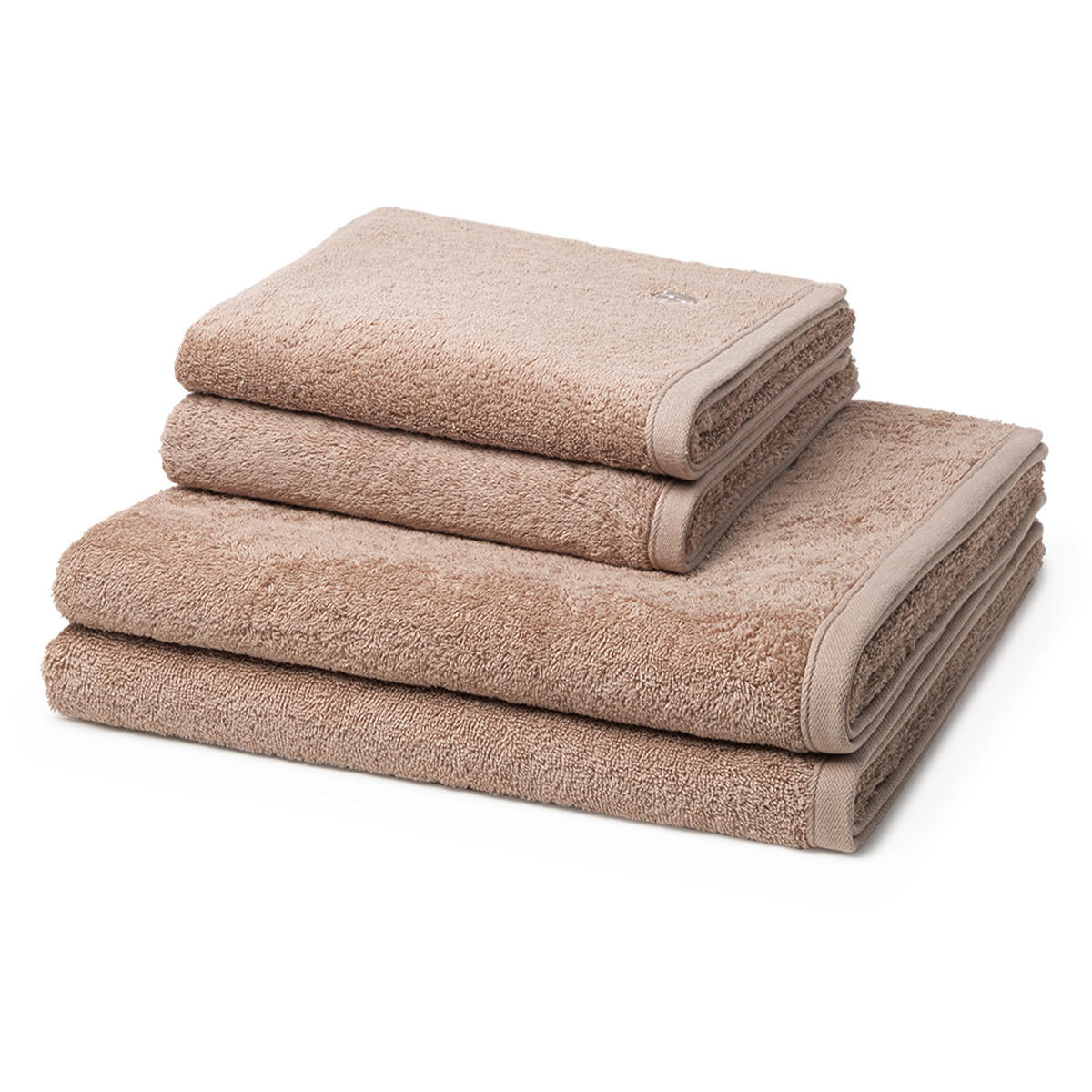 FROTTIERSET Vita 4-teilig - Braun, Textil (50/100cm) - Ross