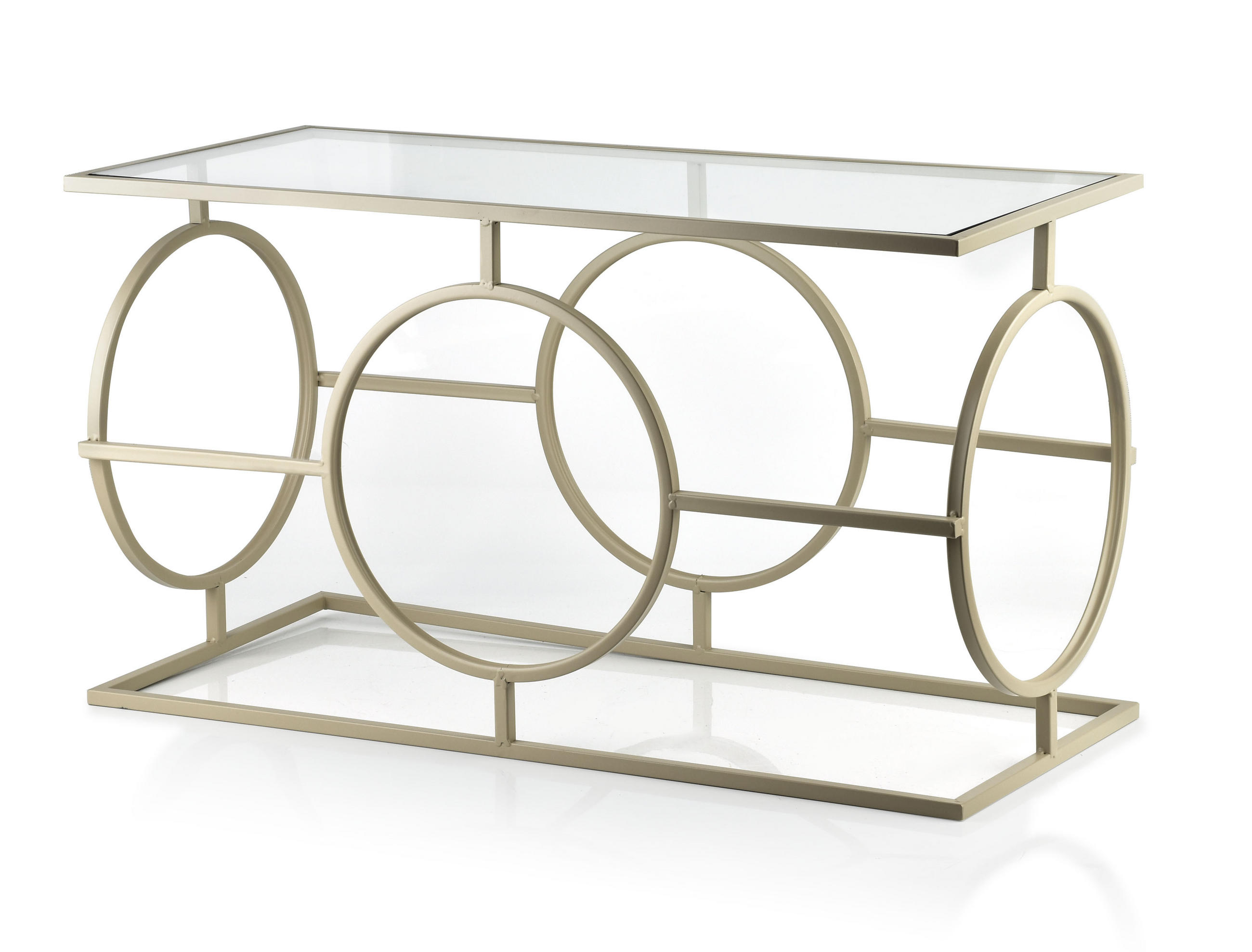 COUCHTISCH Cedri Beige 80/35.5/45 cm Metall - Beige, Metall (80/35.5/45cm) - Mondex