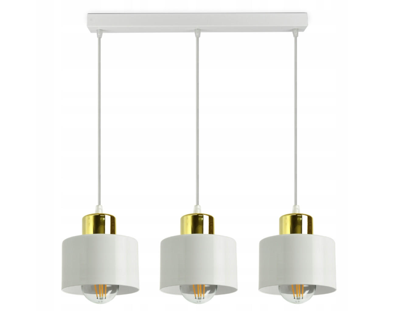 PENDELLEUCHTE Roller - Goldfarben/Weiß, Metall (12/50/70cm) - kiki design