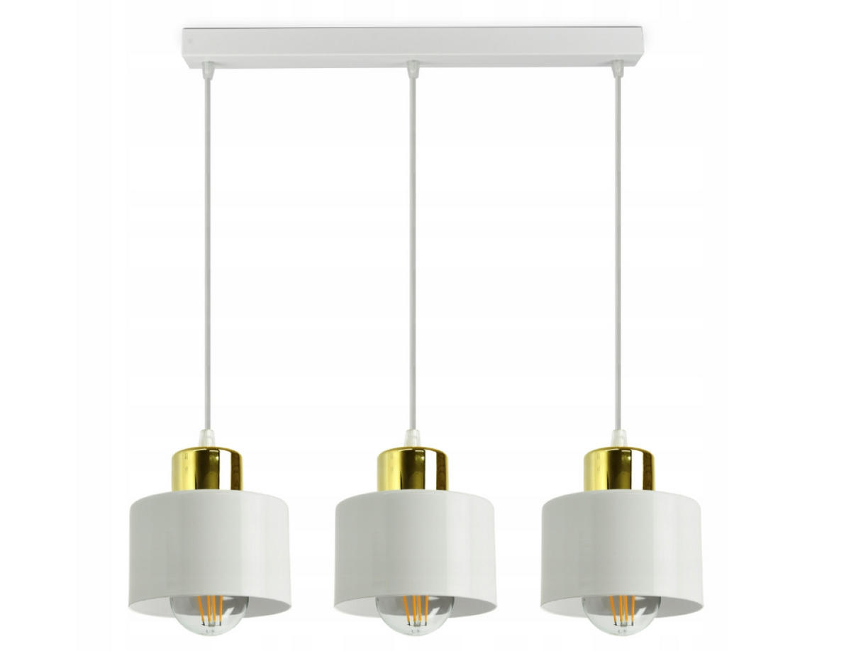 PENDELLEUCHTE Roller - Goldfarben/Weiß, Metall (12/50/70cm) - kiki design