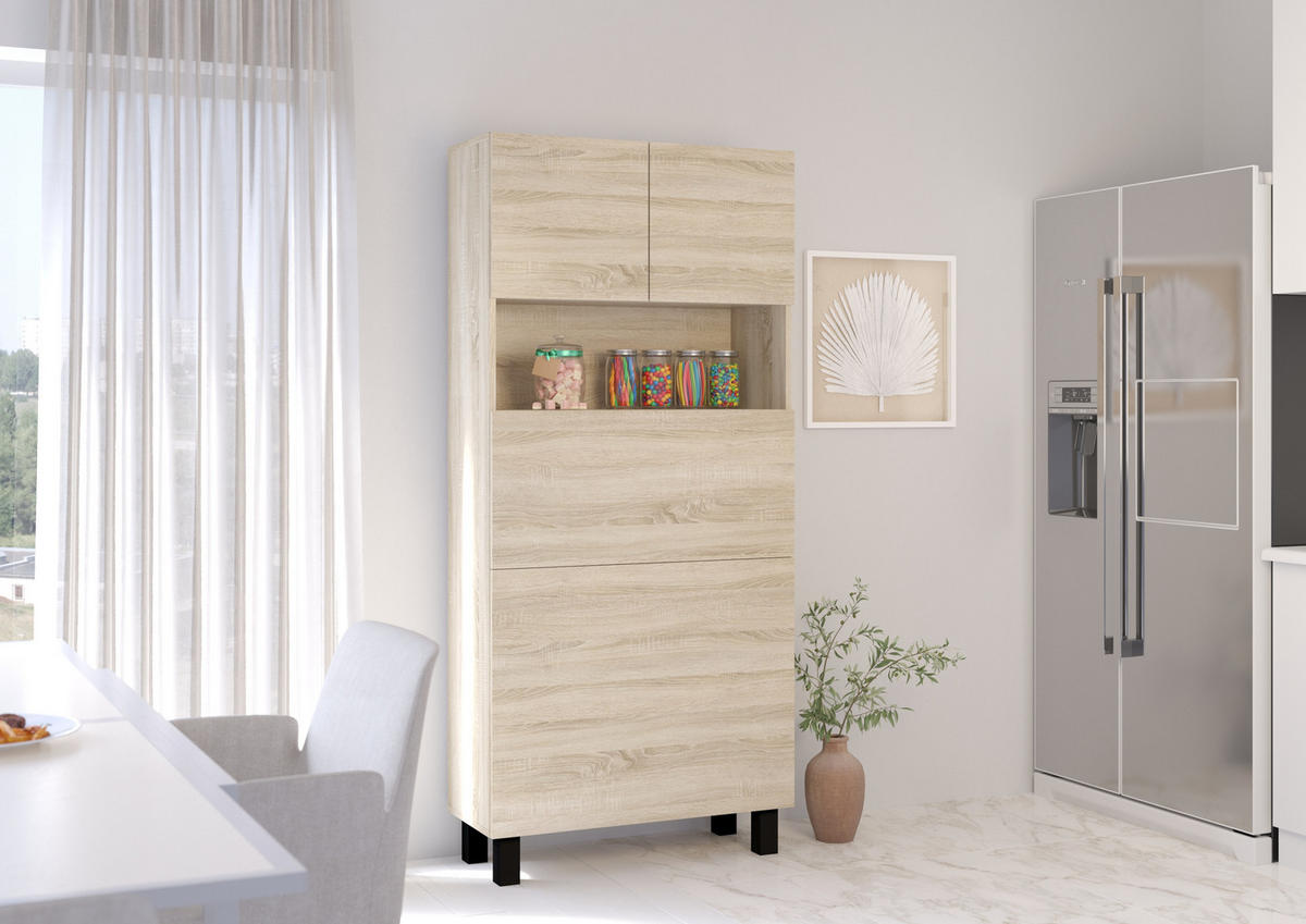 SCHREIBTISCH Sonoma Eiche 80/175/92 - Sonoma Eiche, Holzwerkstoff (90/50/175cm) - RAUMHIRSCH FURNITURE
