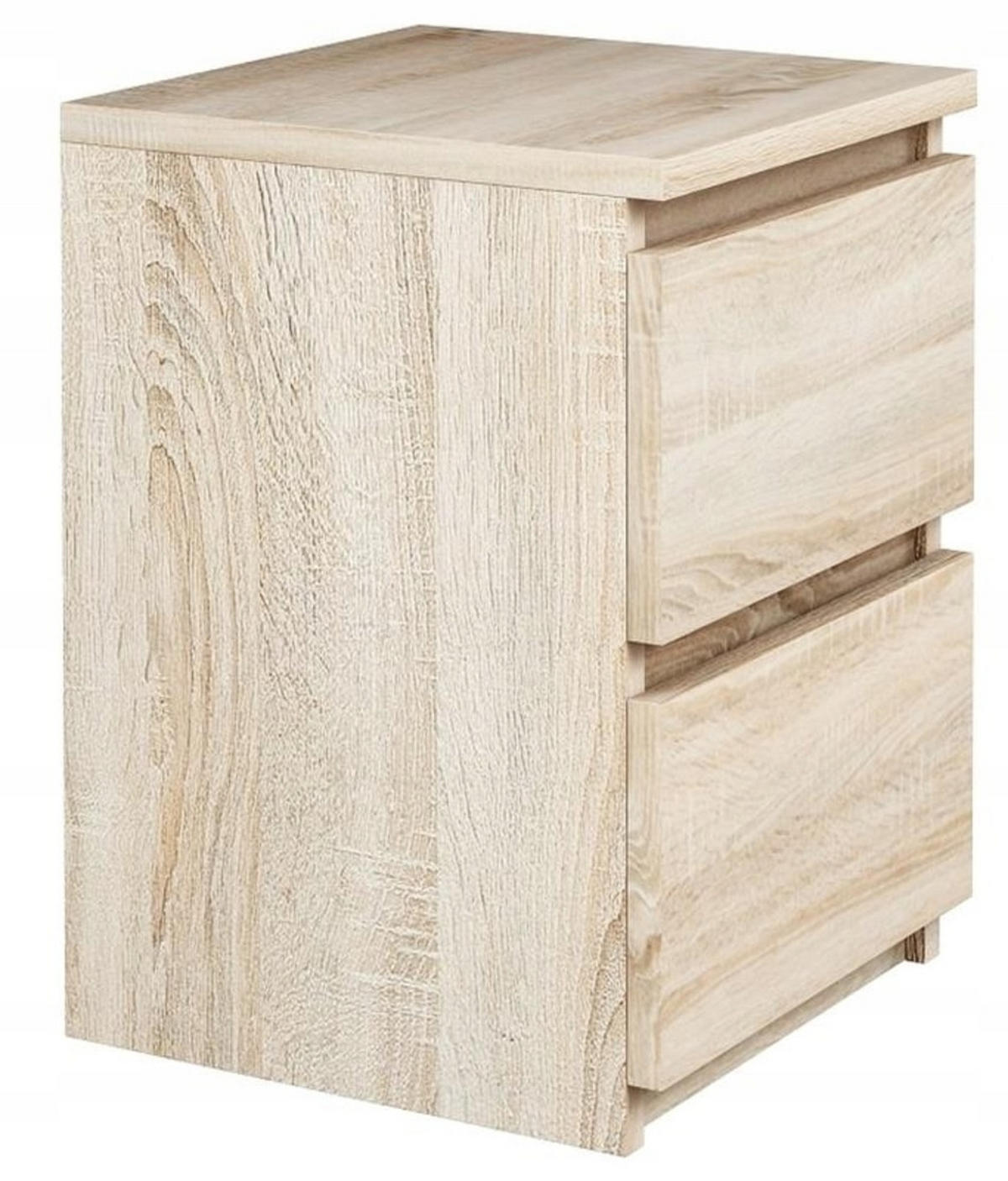 NACHTTISCH EX3 mit 2 Schubladen Sonoma Eiche 30/30/42 cm - Sonoma Eiche, Holzwerkstoff (30/42/30cm) - Matkam Möbel