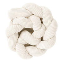 BETTUMRANDUNGSSCHUTZ geflochtene Bettschlange aus Cord, 150 cm, Vanille - Beige, Textil - MeowBaby