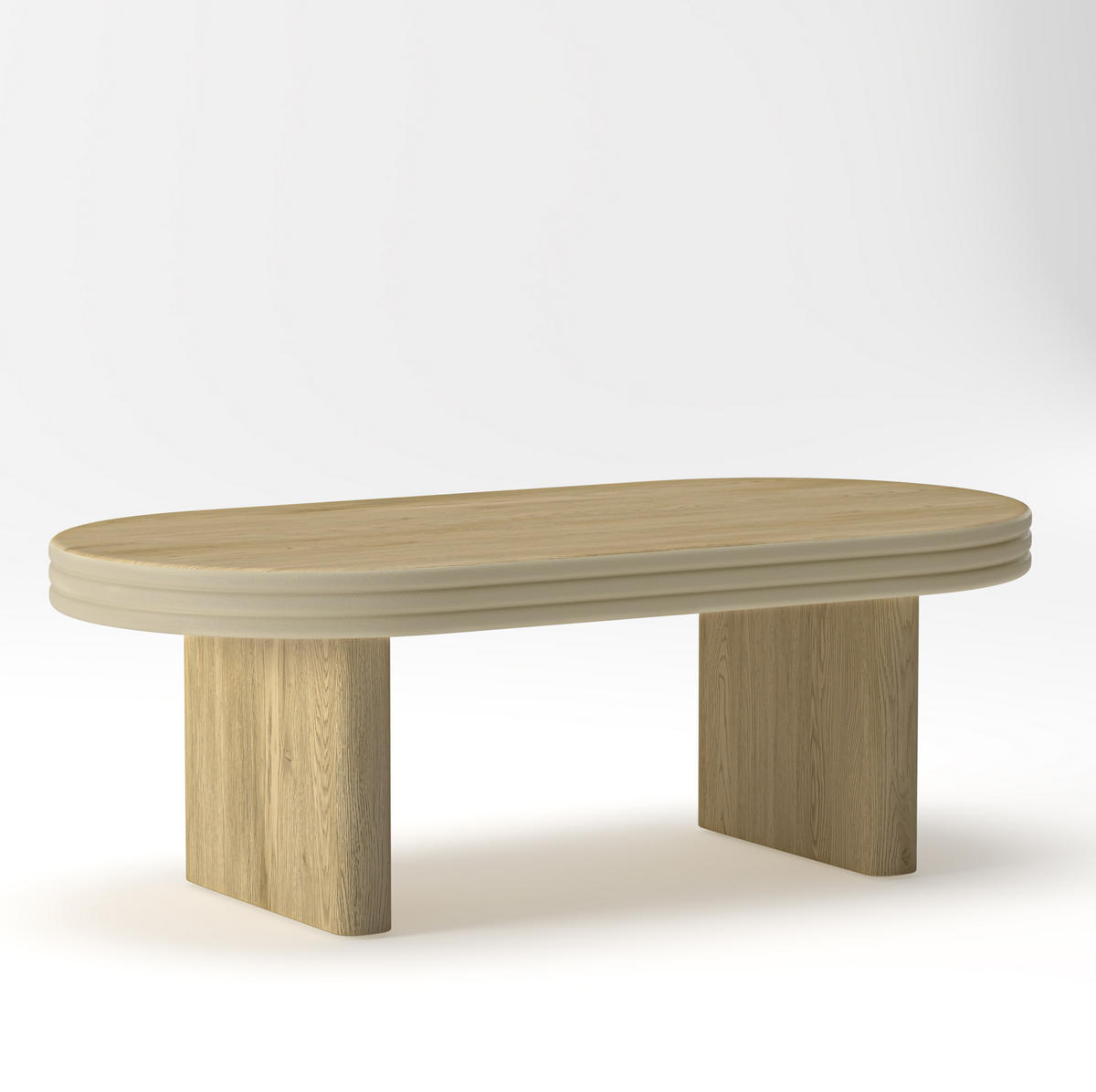 COUCHTISCH 120/60 cm in Natur aus MDF mit Holzfurnier - Naturfarben, Holzwerkstoff (120/60/41.5cm) - BEAOK