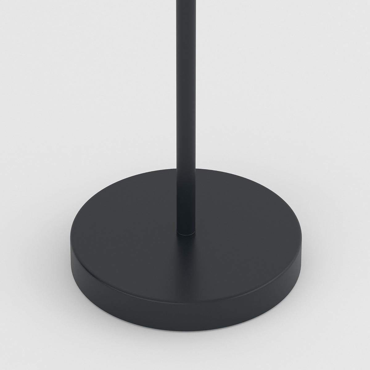 AKKU-STEHLEUCHTE - Dimmbar - Eisen / Kunststoff - Schwarz, Kunststoff/Metall (18/18/120cm) - home24