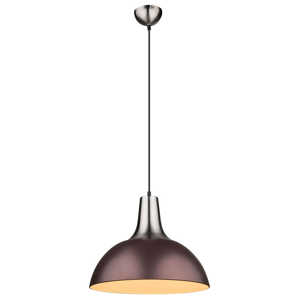 LED HÄNGELEUCHTE CONNY Bronze Nickel Matt - Bronzefarben, Metall (38/38/120cm) - Globo Lighting