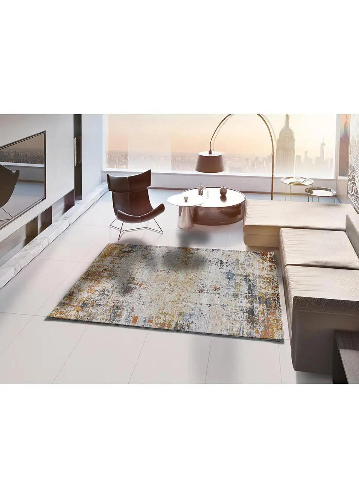 KURZFLORTEPPICH Mehrfarbig Amsterdam 134/200 cm - Multicolor, Naturmaterialien/Textil (134/200cm) - Atticgo