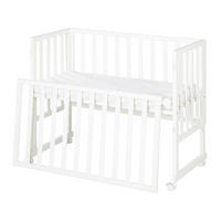 BEISTELLBETT 3in1 Set 90 x 45 cm - Weiß, Holzwerkstoff (45/90cm) - Roba