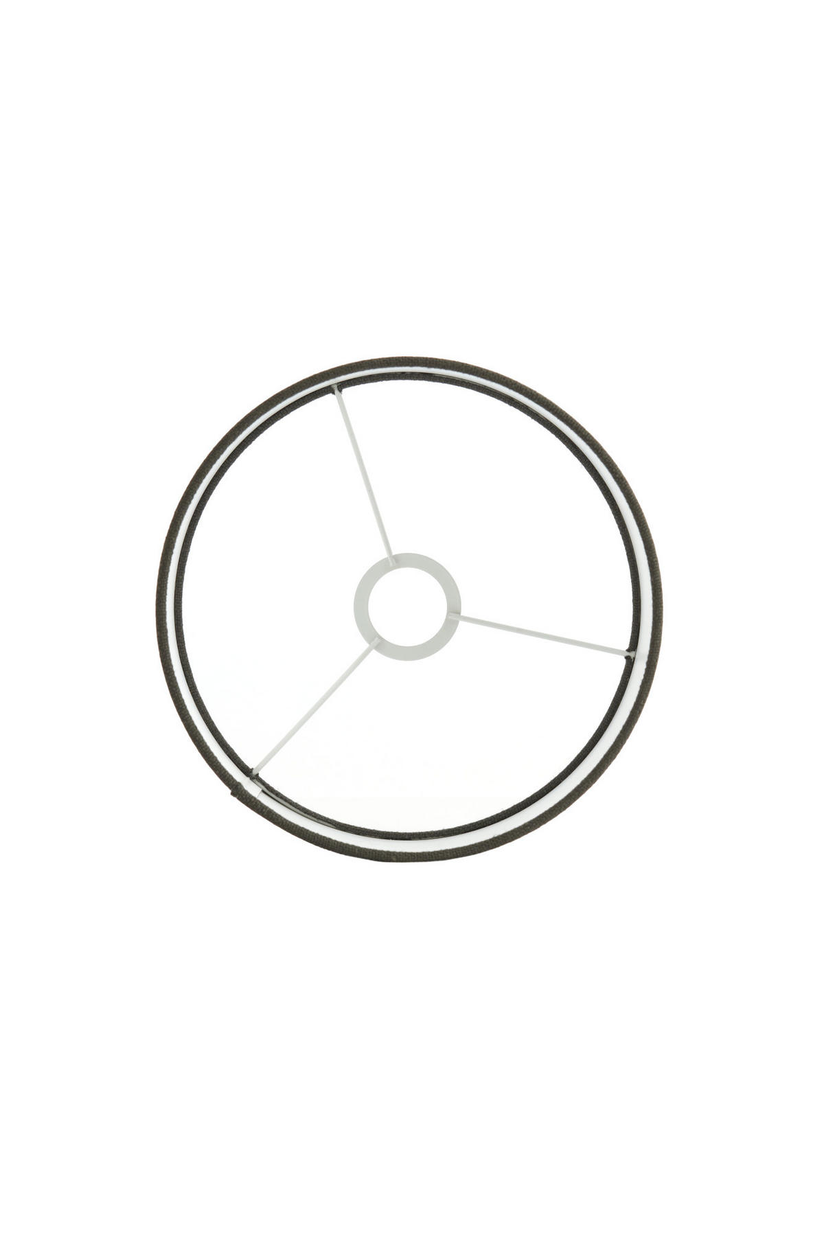 LAMPENSCHIRM Livigno Grau Ø25/18 cm - Grau, Textil (25/25/18cm) - Light & Living
