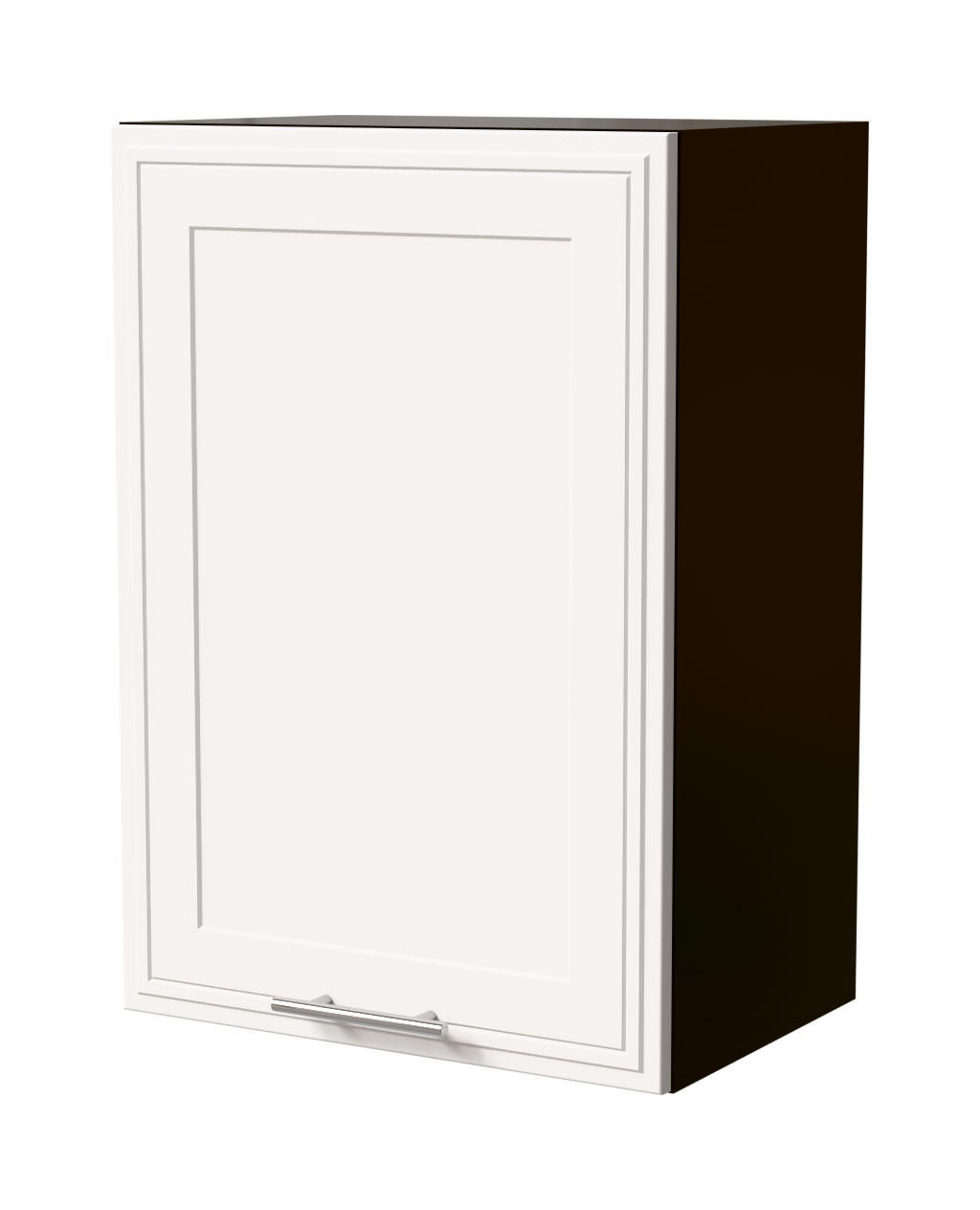 HÄNGESCHRANK Salo W2/50 Lava / Weiß Matt 50 / 32,5 / 72cm - Dunkelgrau/Weiß, Holz/Holzwerkstoff (50/72/32.5cm) - Feldmann-Wohnen