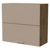 KLAPPHÄNGESCHRANK Brerra W8B/80-AV Eiche Artisan / RAL 1019 graubeige Matt 80 / 32,5 / 72cm - Graubraun/Eiche Artisan, Holz/Holzwerkstoff (80/72/32.5cm) - Feldmann-Wohnen