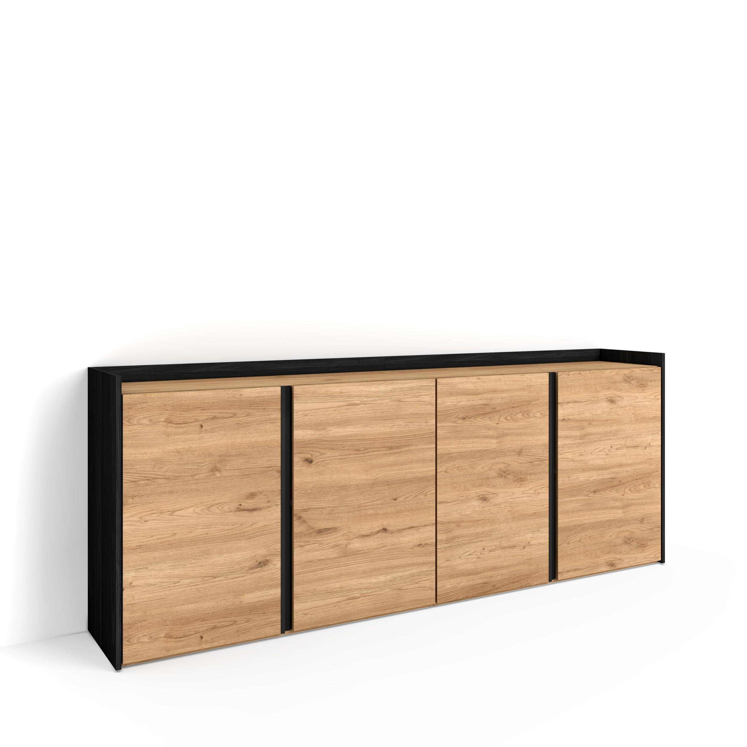 Skraut Home Sideboard, Beige 207x80x35 cm