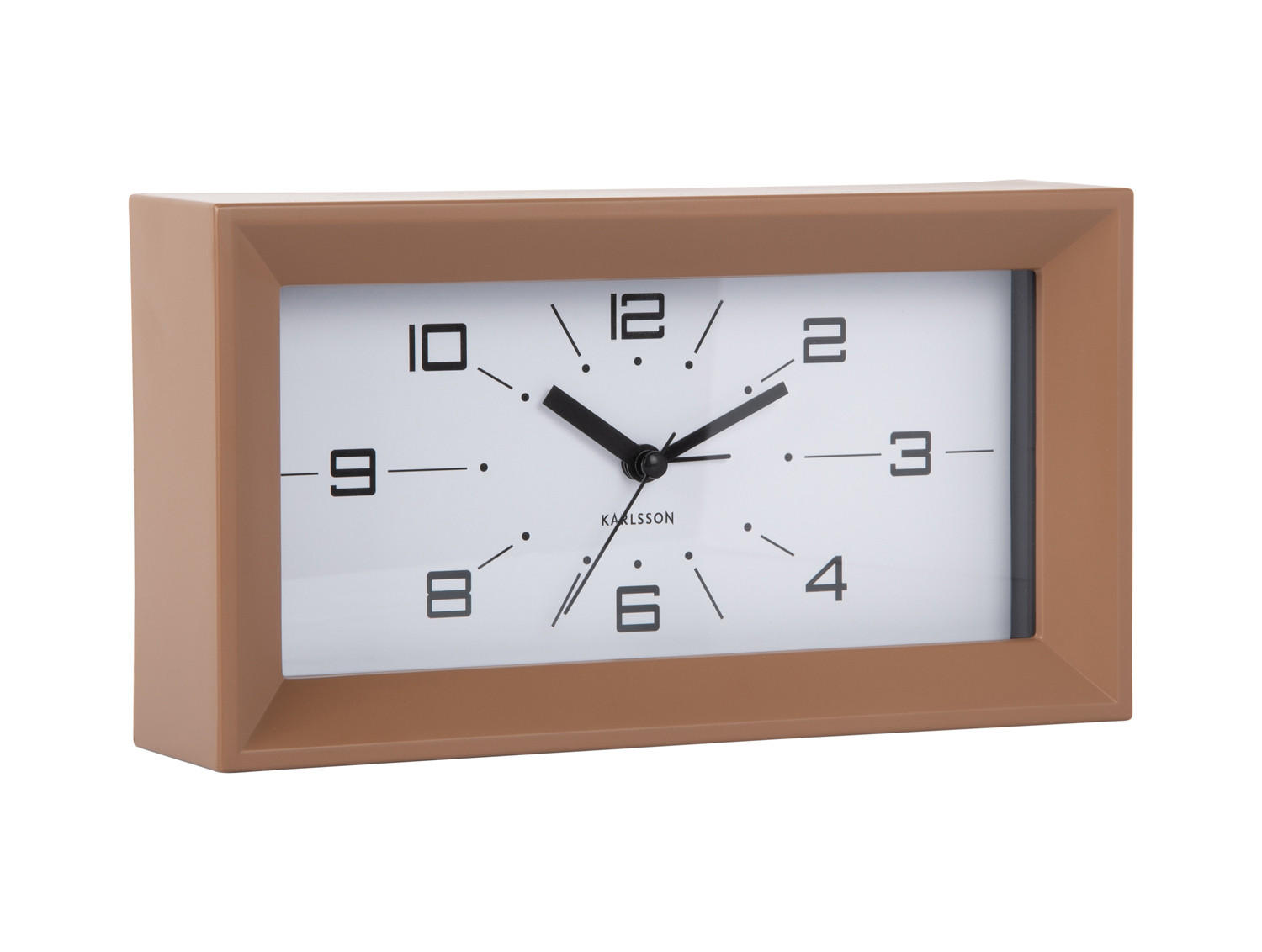WECKER Lujo Braun 20.2/20.2/11.2 cm - Braun, Kunststoff (20.2/11.2/20.2cm) - Karlsson
