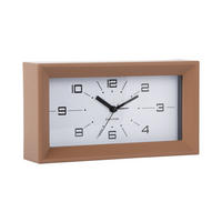 WECKER Lujo Braun 20.2/20.2/11.2 cm - Braun, Kunststoff (20.2/11.2/20.2cm) - Karlsson