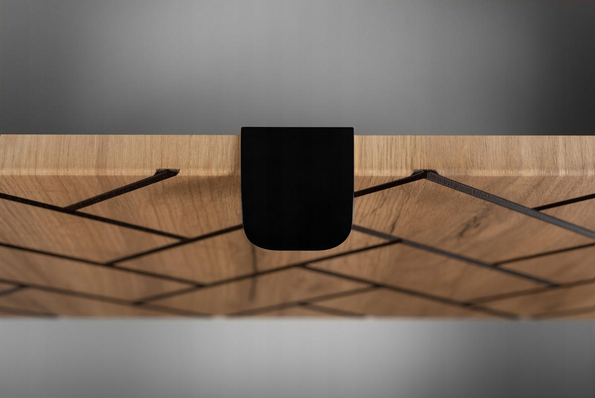 WASCHBECKUNTERSCHRANK TREND Eiche/Schwarz 60/46/60 cm - Schwarz, Holzwerkstoff (60/60/46cm) - Rodan