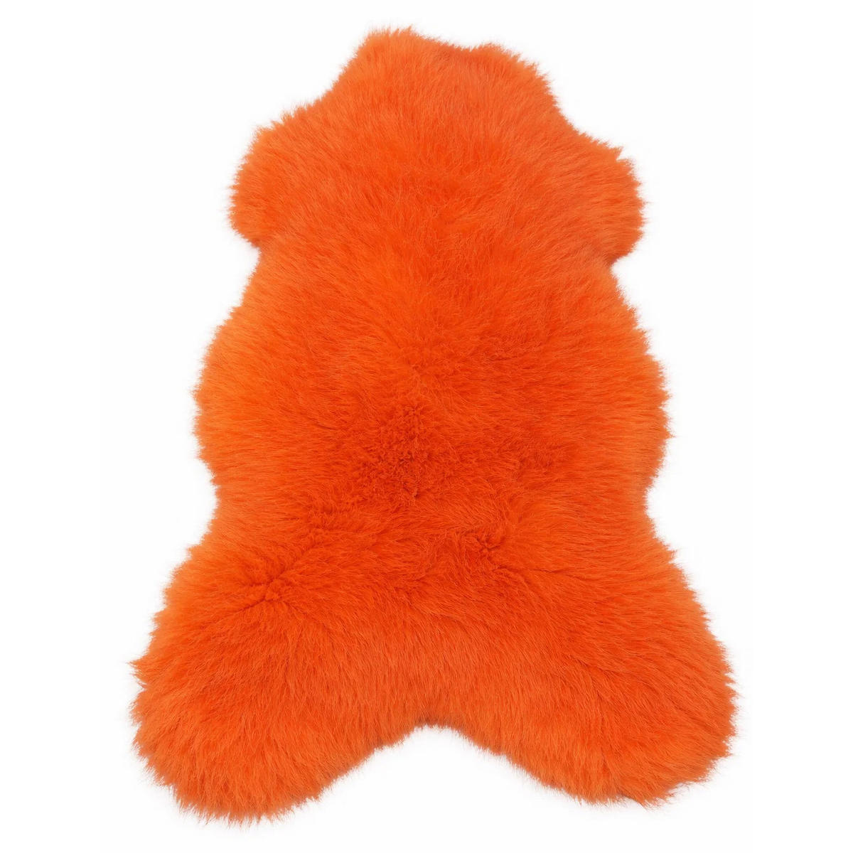 LAMMFELL Öko bunt gefärbt weich Fell Teppich Orange ca. 90 cm - Orange, Fell (50/90cm) - Provellus