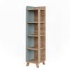 BADREGAL Karen Sonoma/Blau 30 x 128 cm mit 4 Fächern - Dunkelblau/Sonoma Eiche, Holzwerkstoff (30/128/35cm) - Vicco