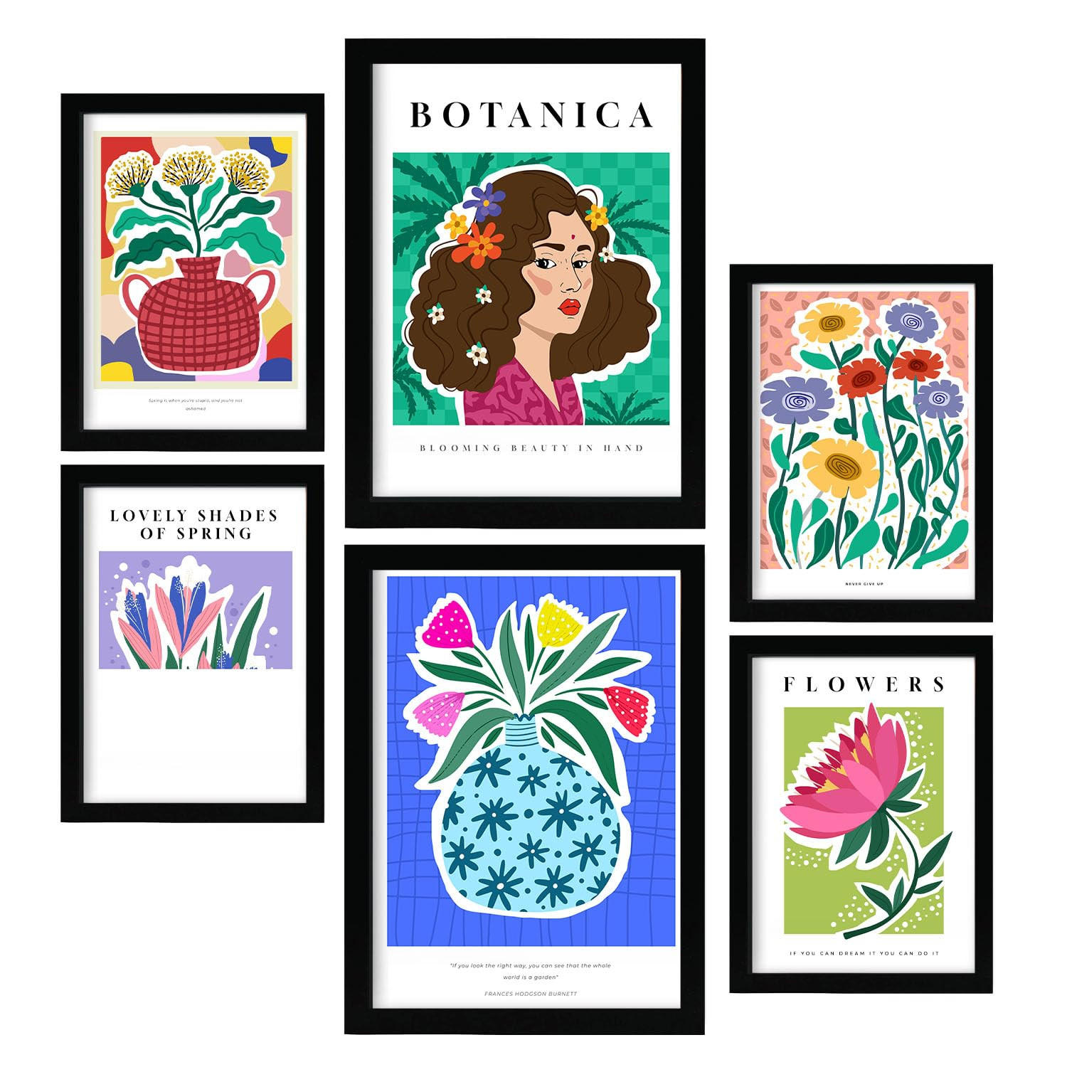 POSTER Set Mit 6 TraumA3 & A4 Rahmenlos - Klar, Papier (29/3cm) - Nacnic