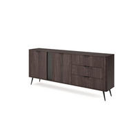 KOMMODE Velia - Braun, Holzwerkstoff (195.2/81.2/38cm) - Pillovely