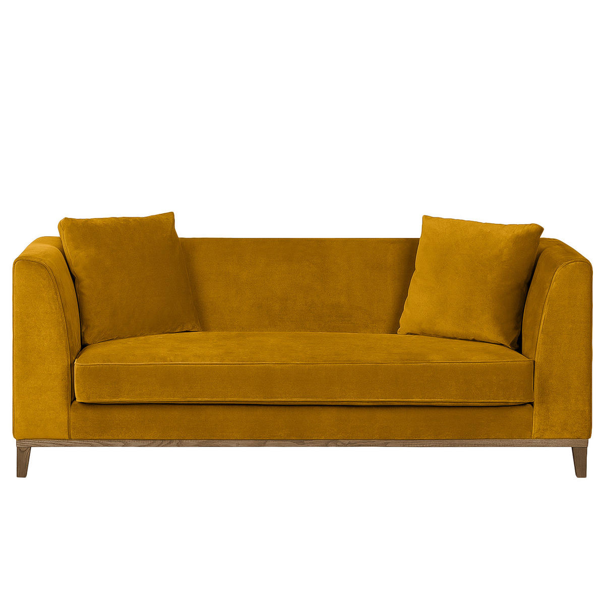 3-SITZER SOFA - Gelb, Textil (201/79/82cm) - home24