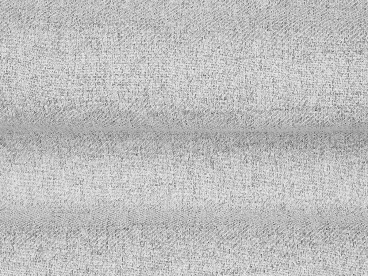 PANORAMASOFA links Mamaia aus strukturiertem Stoff hellgrau 7 Sitzplätze - Hellgrau, Textil (256/75/327cm) - Micadoni