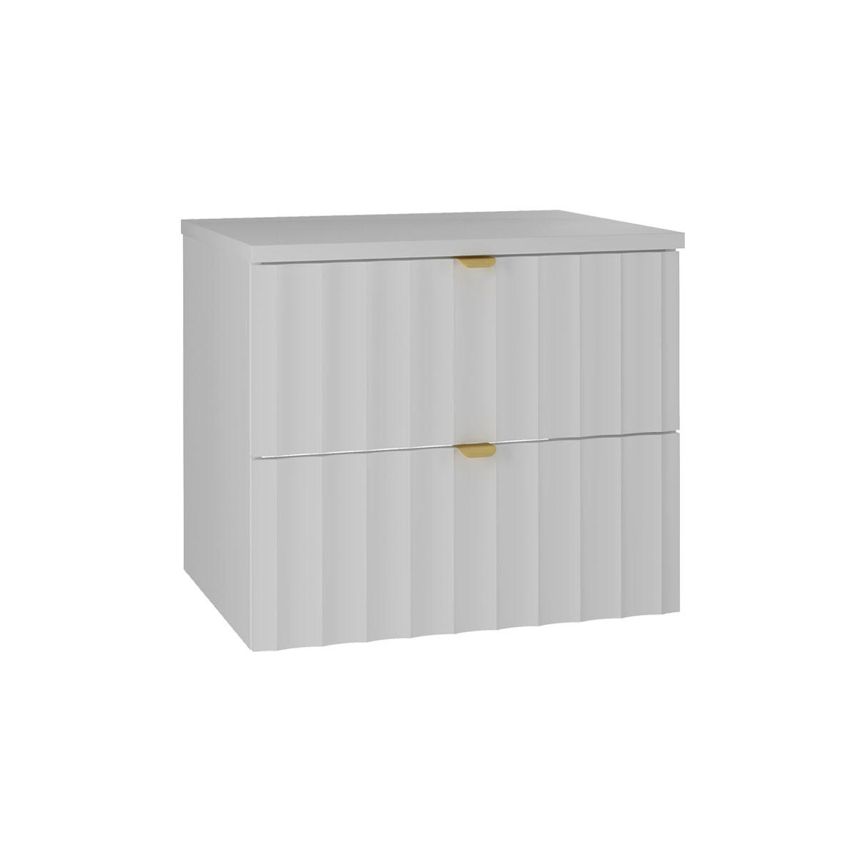 WASCHTISCHUNTERSCHRANK 60.6cm Lexa Weiß - Weiß, Holzwerkstoff (60.6/52.2/46.5cm) - Petits-meubles