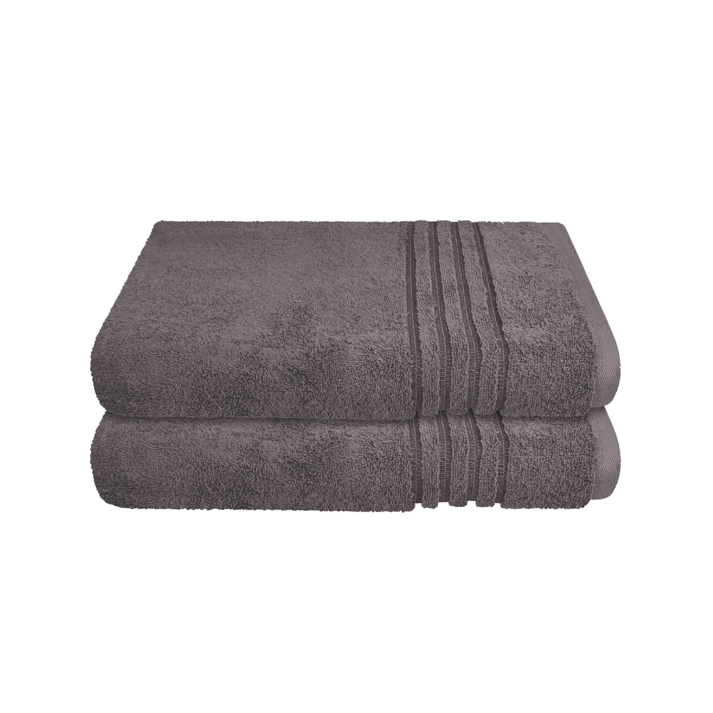 DUSCHTUCHSET Milano - 2-teilig - 70x140 cm - Dunkelgrau - Dunkelgrau, Textil (70/140cm) - SCHIESSER