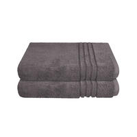 DUSCHTUCHSET Milano - 2-teilig - 70x140 cm - Dunkelgrau - Dunkelgrau, Textil (70/140cm) - SCHIESSER