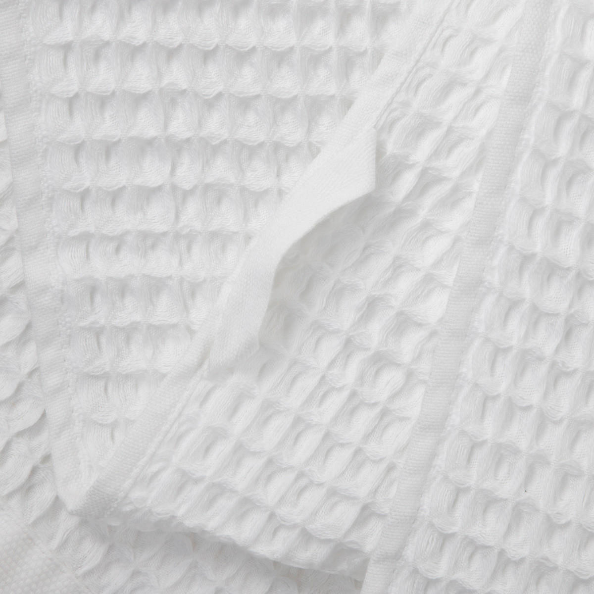 BADETUCH Vaffel weiß 100/150 cm - Weiß, Textil (100/150cm) - Homla