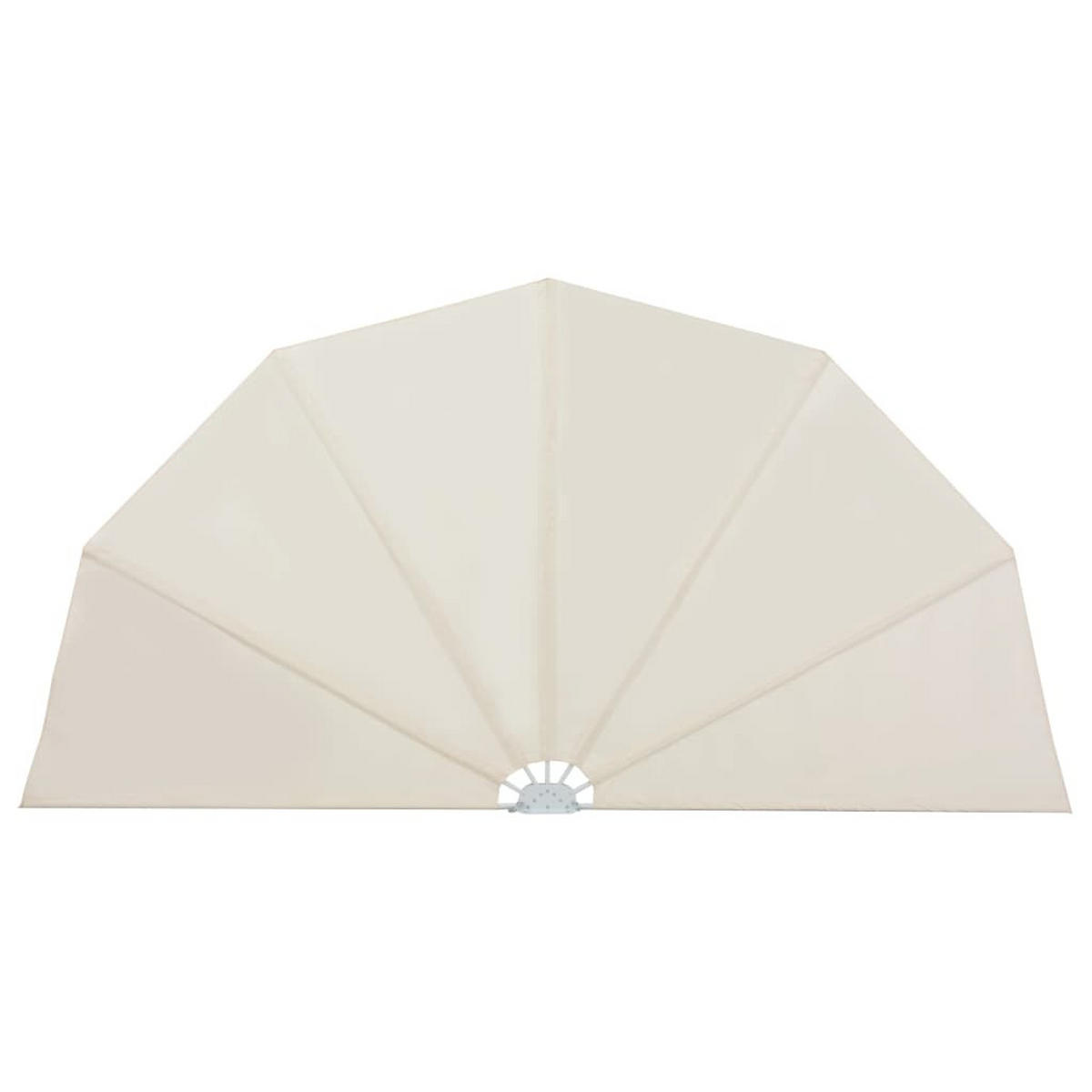 FALTBARER Terrassen-Seitenfächer Creme 200 cm - Creme, Textil (200/130/200cm) - furnicato