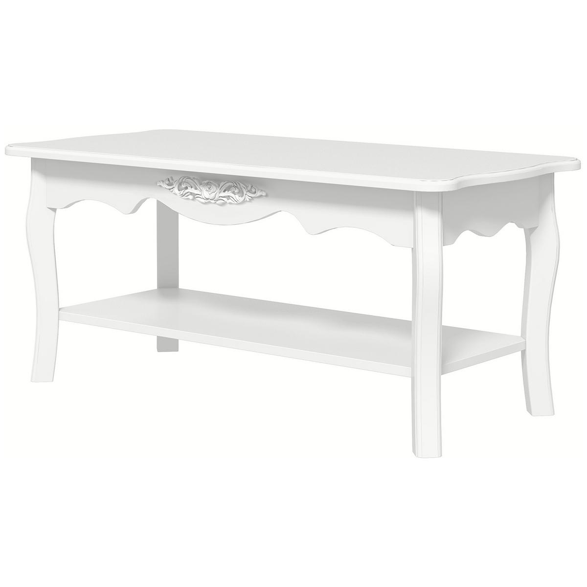 BEISTELLTISCH Weiß 1 Stück - Weiß, Kunststoff (94/44/43cm) - GiPP