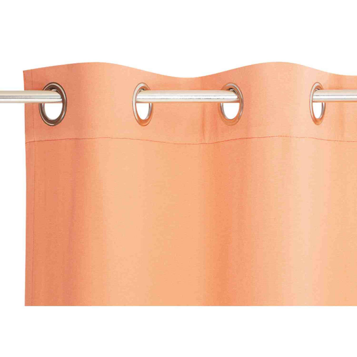 BLICKDICHTER ÖSENVORHANG Dove Signature - Dunkelorange, Textil (140/0.5/245cm) - Tom Tailor