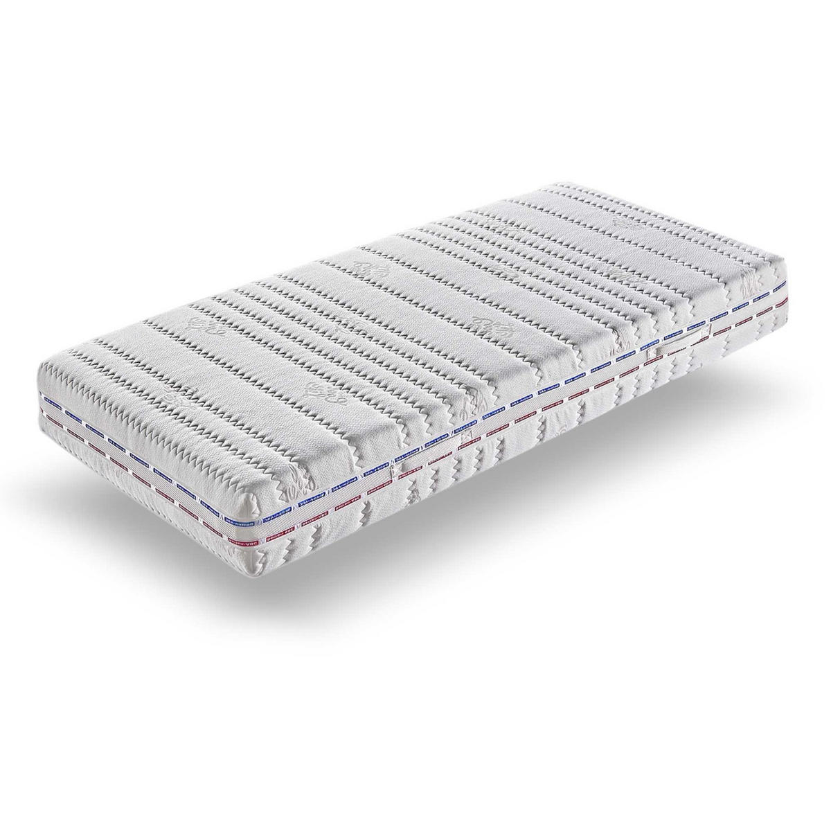 TASCHENFEDERKERNMATRATZE XXL-TFK, 7 Zonen, fester Härtegrad, Größe: 100x200 - Weiß, Textil (100/200cm) - Betten-ABC