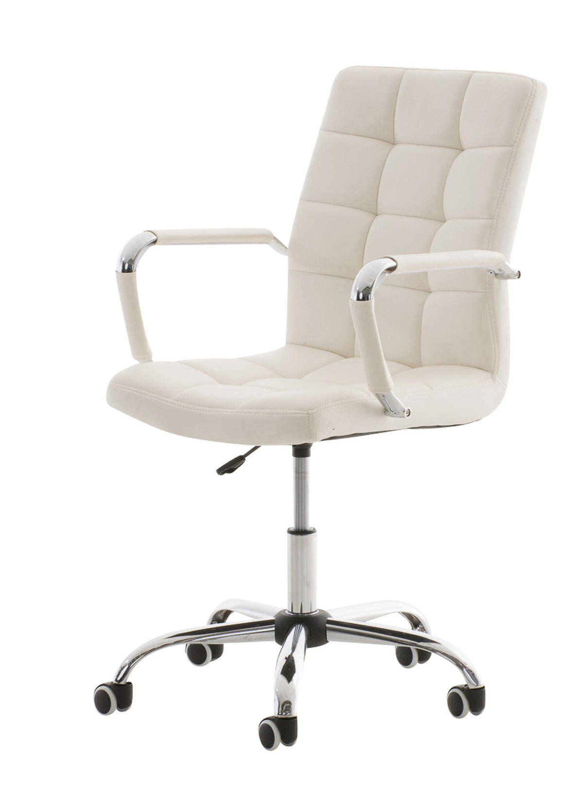 BÜROSTUHL Deal V2, Kunstleder Weiß - Weiß, Textil/Metall (54/101/59cm) - TPFLiving