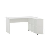 ECKSCHREIBTISCH Jaguar 73,6x150x121,6 cm 6 Fächern Weiß - Weiß, Holz (121.6/150/73.6cm) - PROREGAL