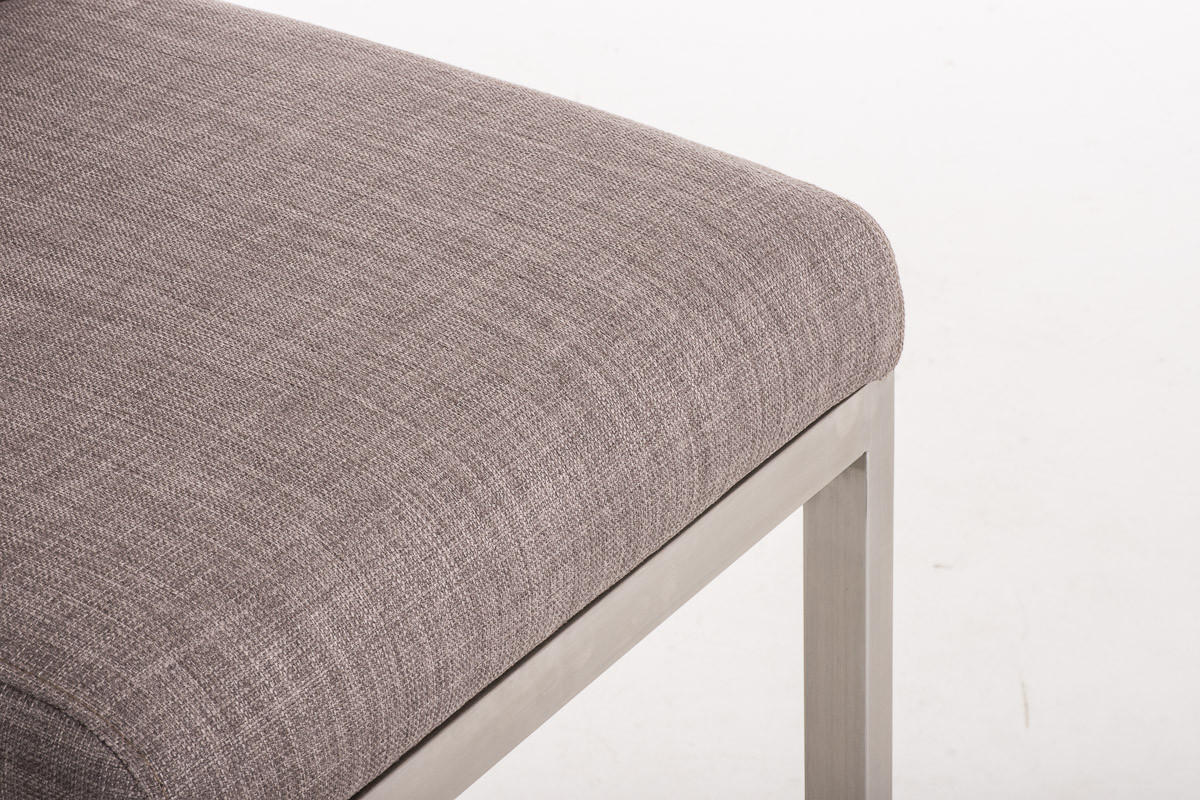 BARHOCKER Cobas Stoff Grau - Grau, Textil (42/104/48cm) - DELUKE