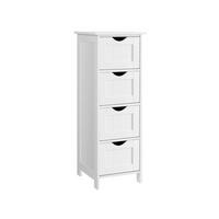 BADEZIMMERSCHRANK BEISTELLSCHRANK - Weiß, Holzwerkstoff (82/30/30cm) - Hansiro