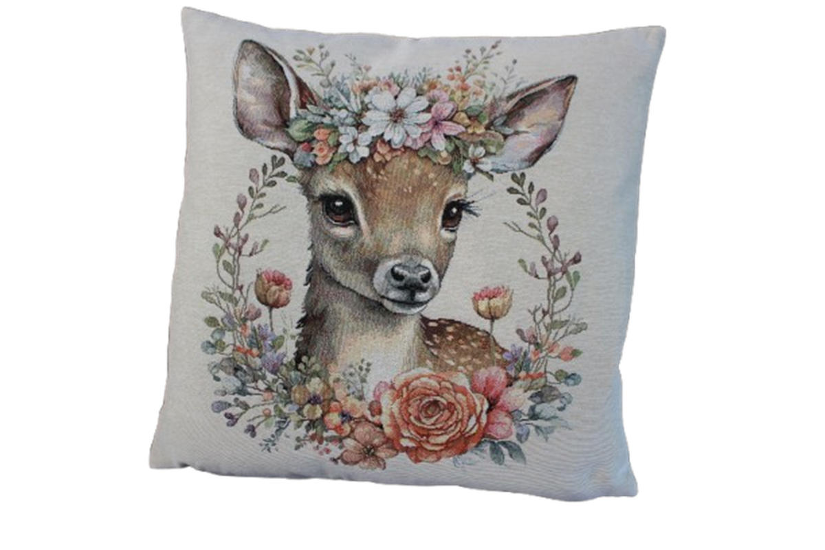 KISSENHÜLLE FANTASIE - Braun, Textil (45/45cm) - Yve! decoration