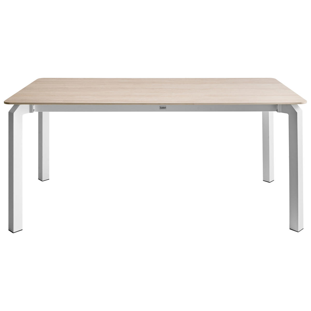 KONFERENZTISCH 90/180 cm Stein Travertinoptik Feletto - Beige, Stein (180/90/76cm) - Beliani