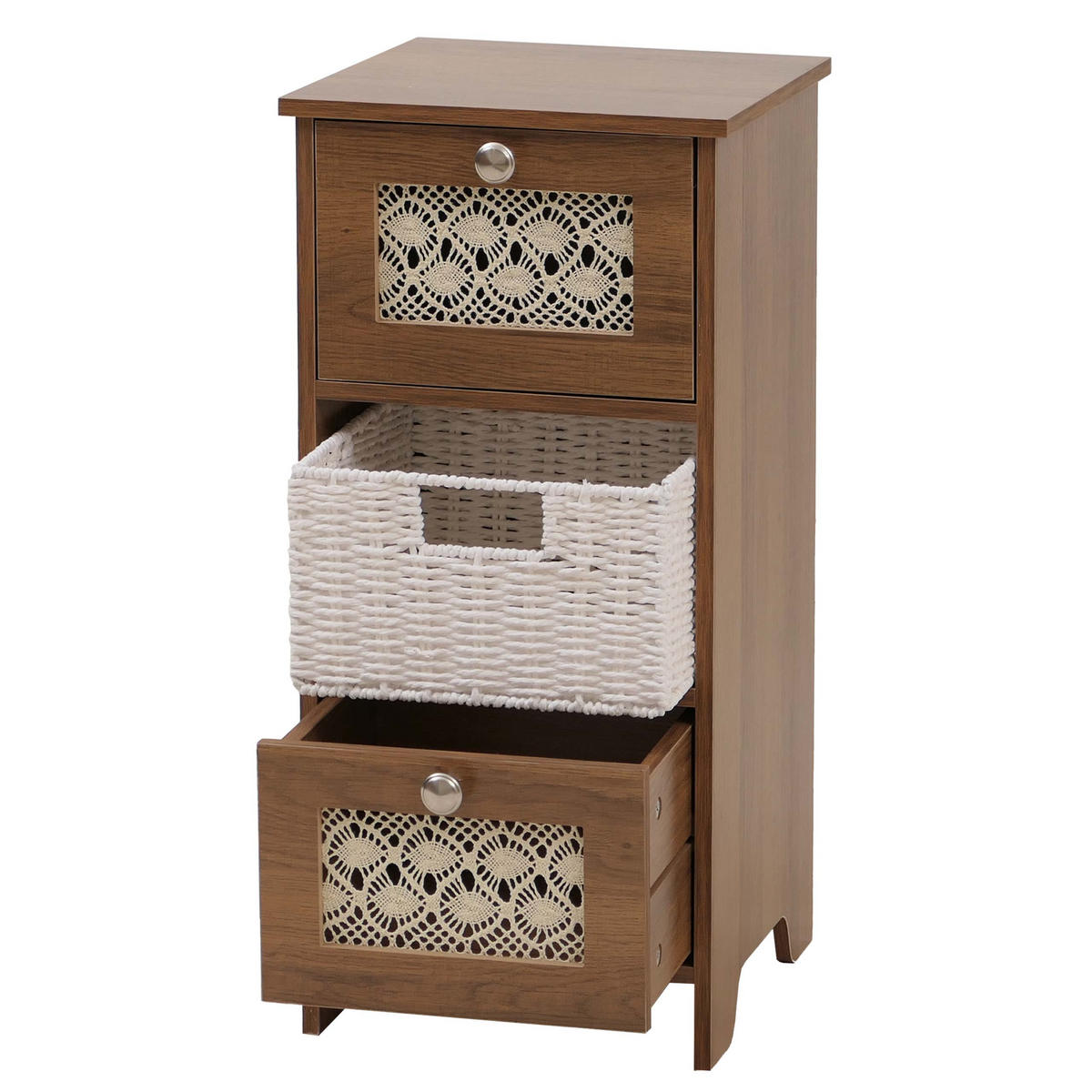 KOMODA Hnědá - hnědá, dřevo (30/63/30cm) - MCW