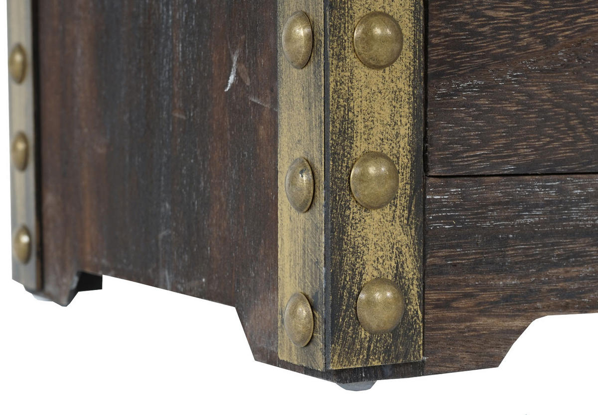 KOMMODE 4 SCHUBLADEN SHABBY-LOOK Braun - Braun, Holz (33/70/26cm) - MCW