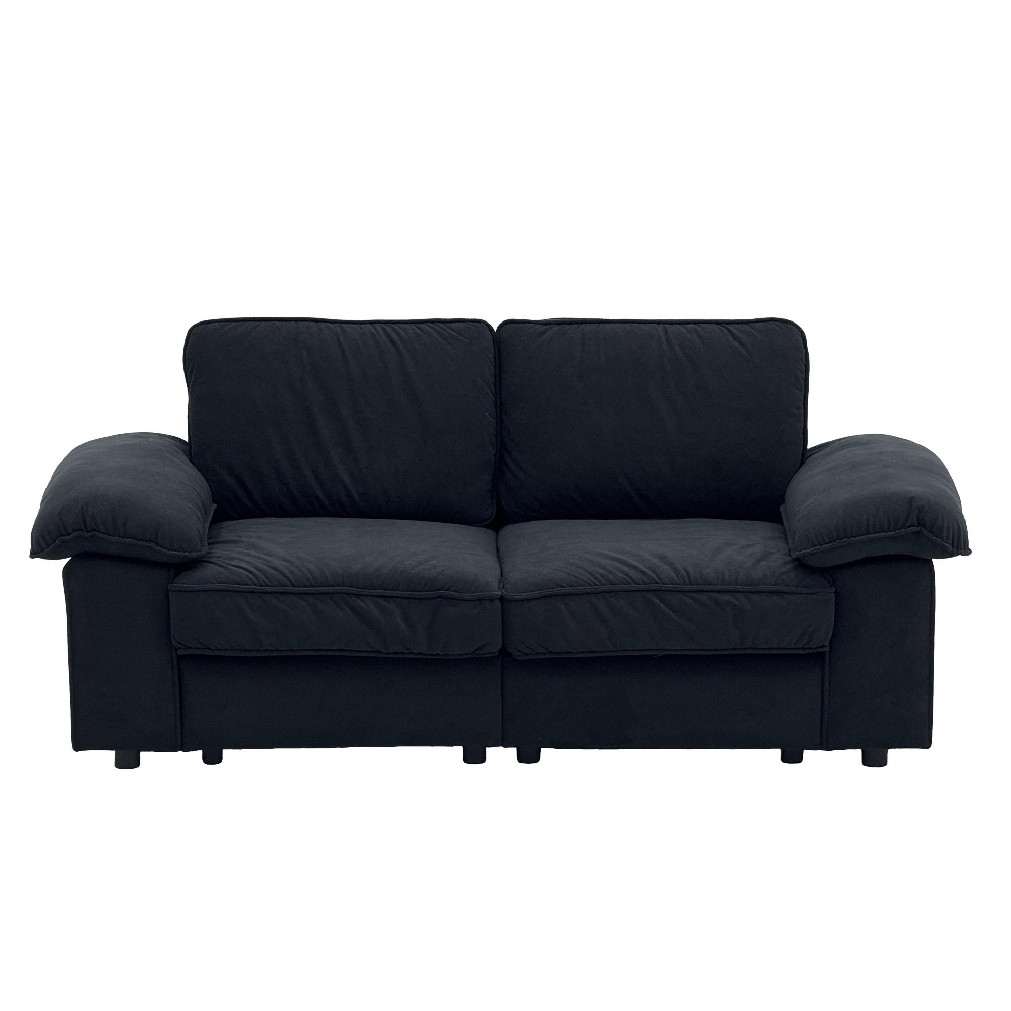Wishdor 2-Sitzer Schwarz 201x89x91 cm